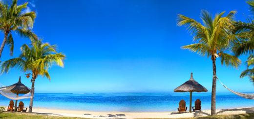Zum Abwesenheitsverkauf: Schönes Bild eines traumhaften tropischen Strandes